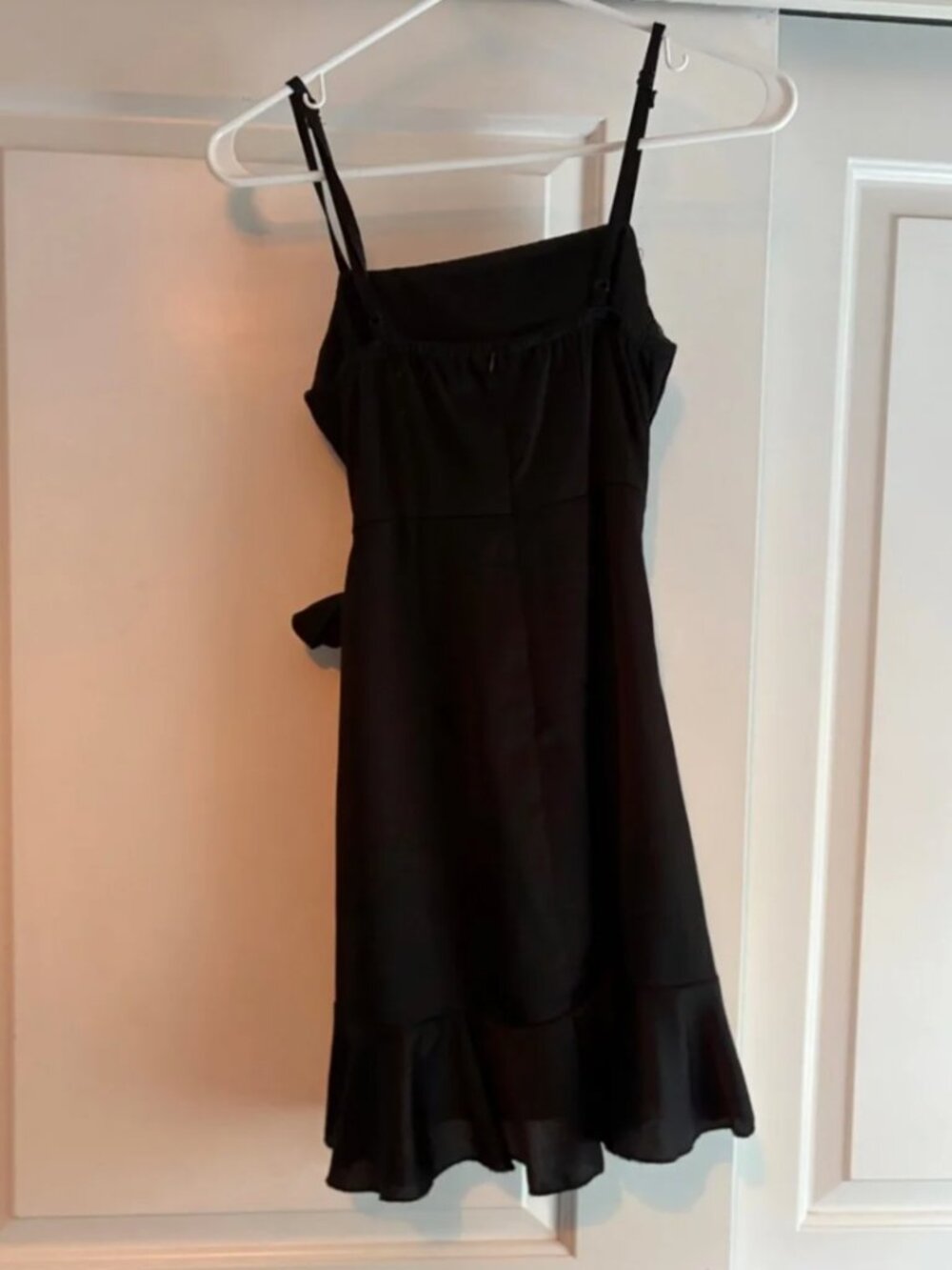 Polly Wrap Front Ruffle Mini Dress - Picture 3 of 4